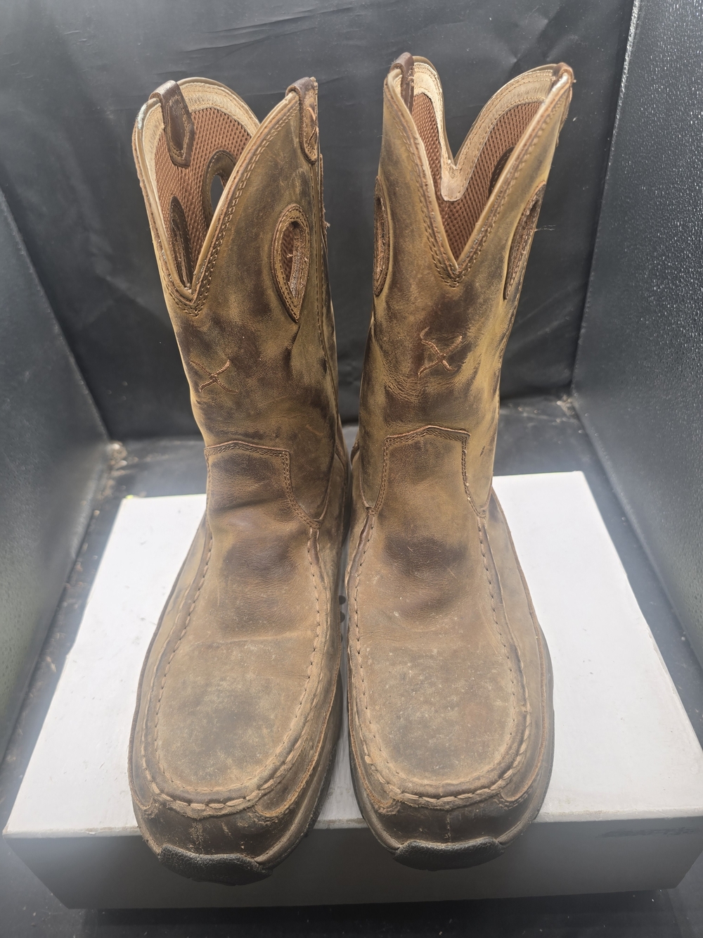 Twisted X Brown Leather Cowboy Boots